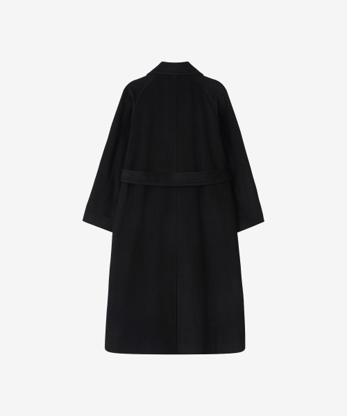 Длинное пальто балмакаан из кашемира (Black)
