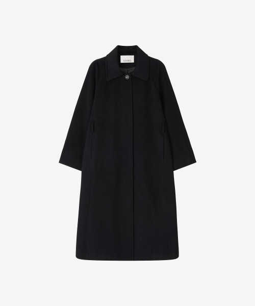 Длинное пальто балмакаан из кашемира (Black)