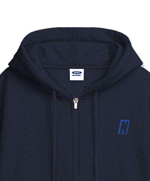 Худи на молнии CONTINUE [Navy] (с начесом на выбор)
