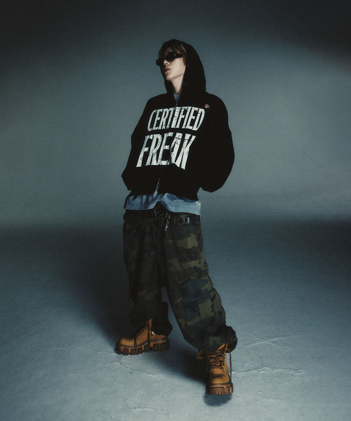 MUSINSA | GRAILZ [ZICO x GRAILZ] VINTAGE FREAK ZIP HOODIE