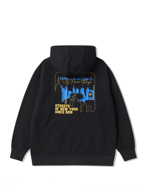 Худи на молнии New York City Black
