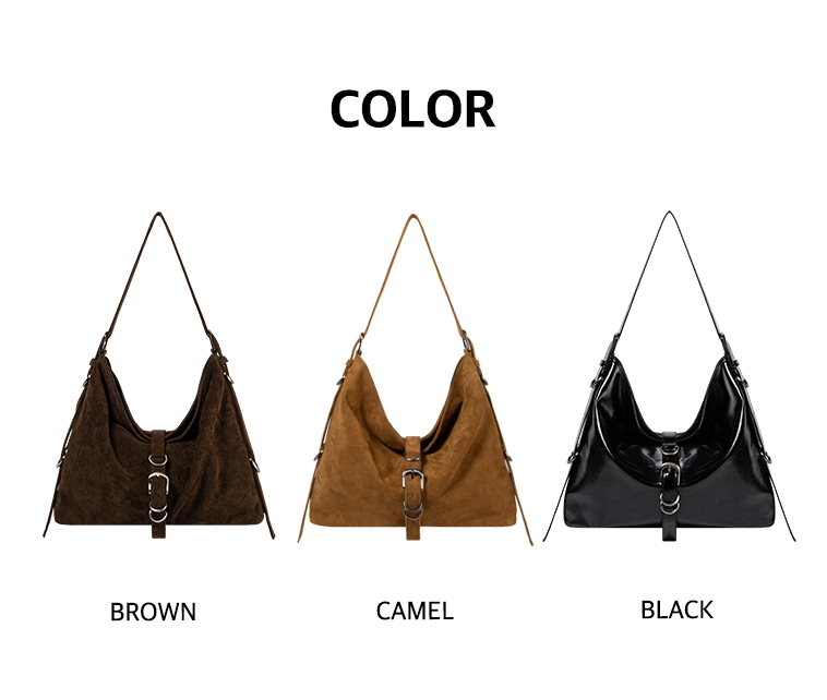 기호(KHIHO) DIDI BELTED BIG BAG(2-WAY) / CAMEL SUEDE