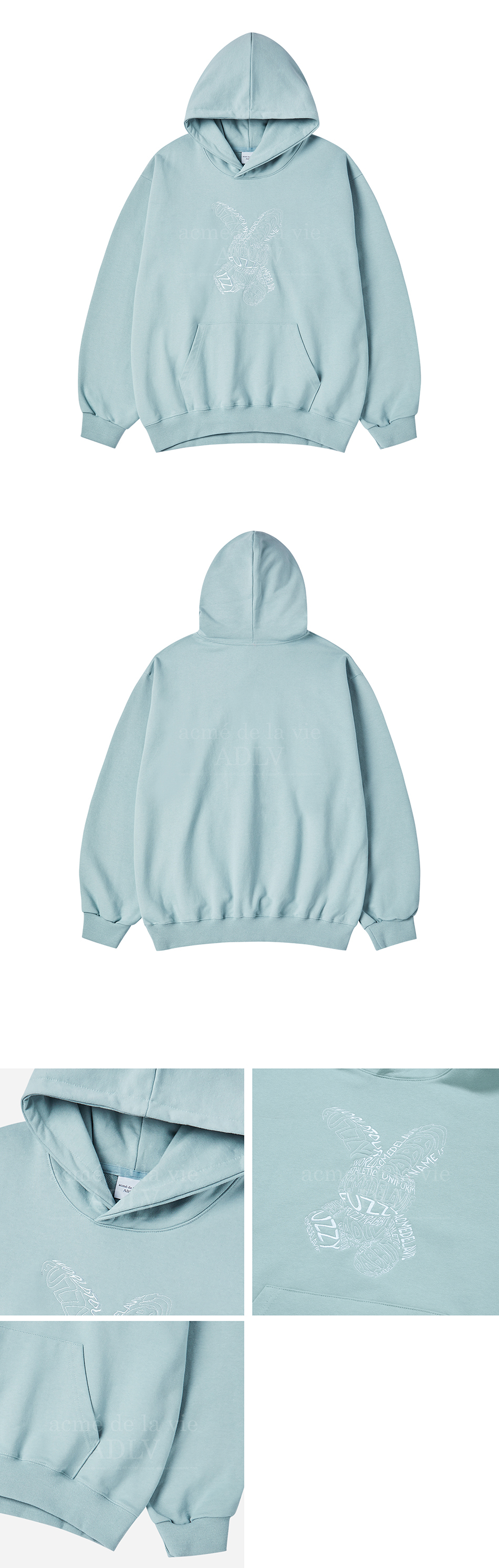 さらに100円引き◆ACME DE LA VIE◆LETTERING RABBIT HOODIE MUSINSA | acmé de la vie LETTERING RABBIT HOODIE