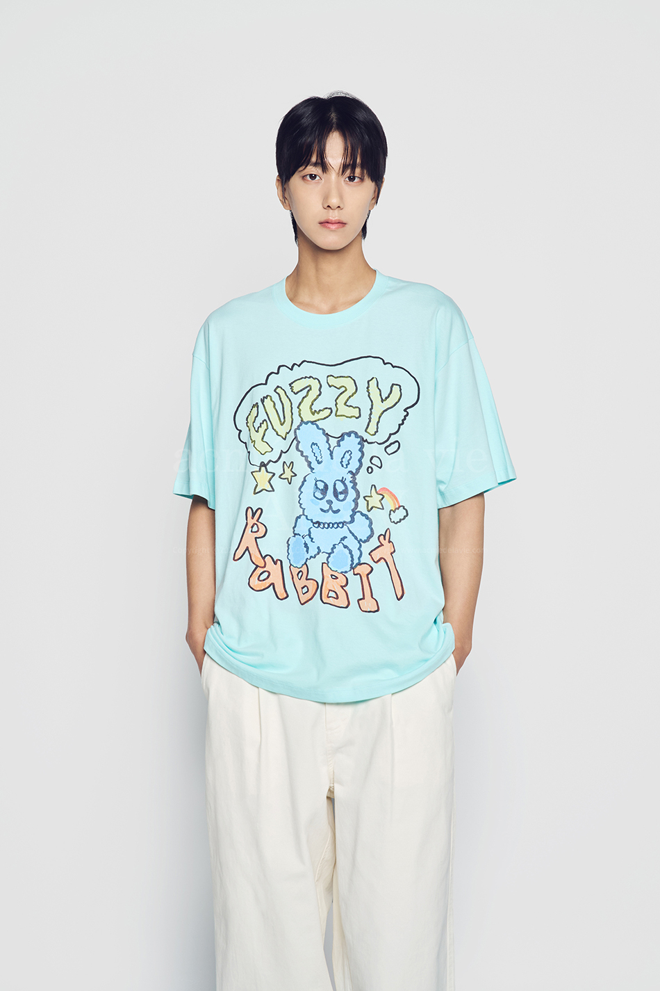 Tシャツ・カットソー ACME DE LA VIE POPSTAR RABBIT SHORT SLEEVE T-SHIRT 24FW POPSTAR RABBIT SHORT SLEEVE T-SHIRT MINT - ACMÉ DE LA