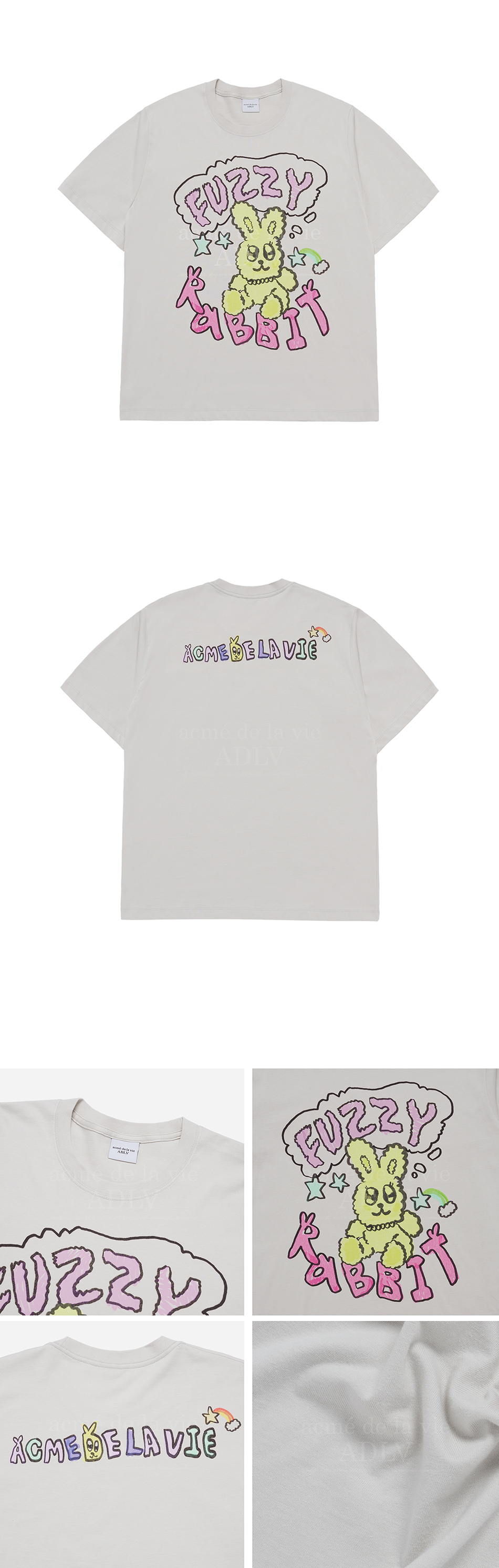 Tシャツ・カットソー ACME DE LA VIE POPSTAR RABBIT SHORT SLEEVE T-SHIRT ADLV - Acmé de la vie - Retro Rabbit Short Sleeve T-Shirt