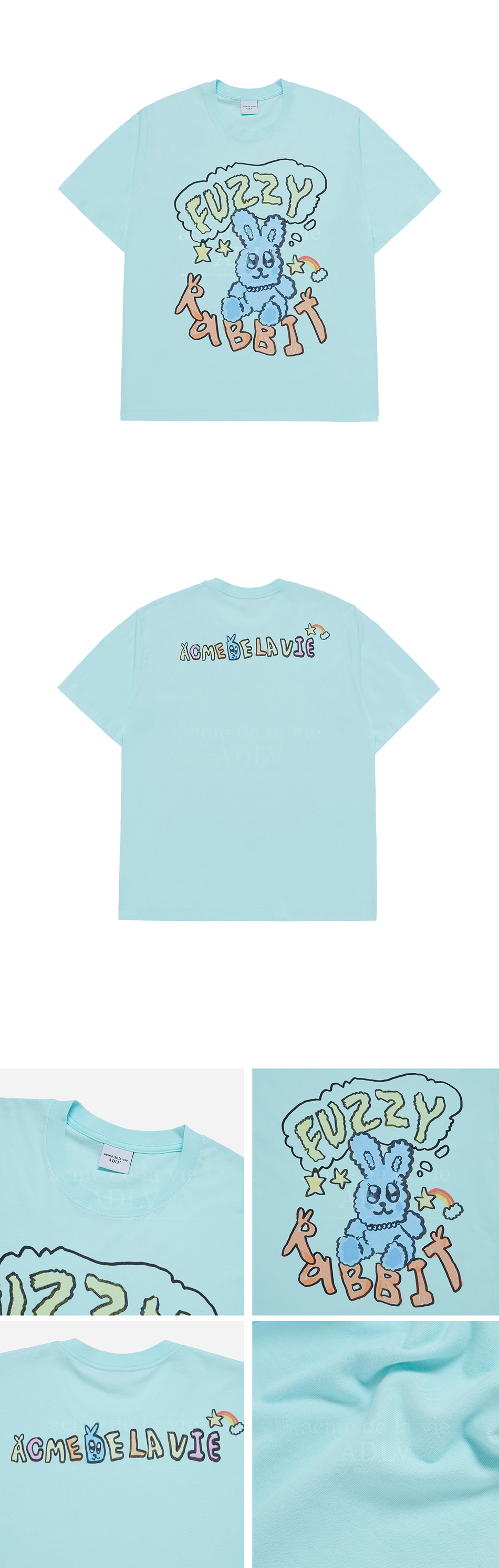 アクメドラビ★UNI_POPSTAR RABBIT SHORT SLEEVE T-SHIRT_3色 acme de la vie