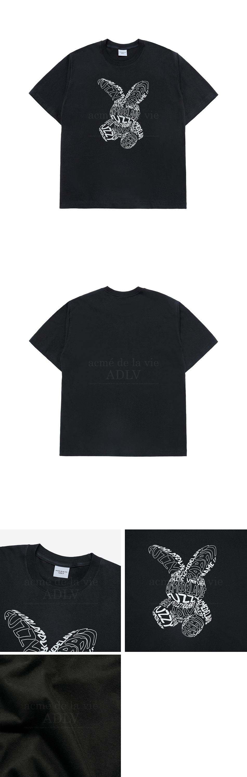 Tシャツ・カットソー ACME DE LA VIE LETTERING RABBIT SHORT SLEEVE T-SHIRT MUSINSA | acmé de la vie LETTERING RABBIT SHORT SLEEVE T-SHIRT