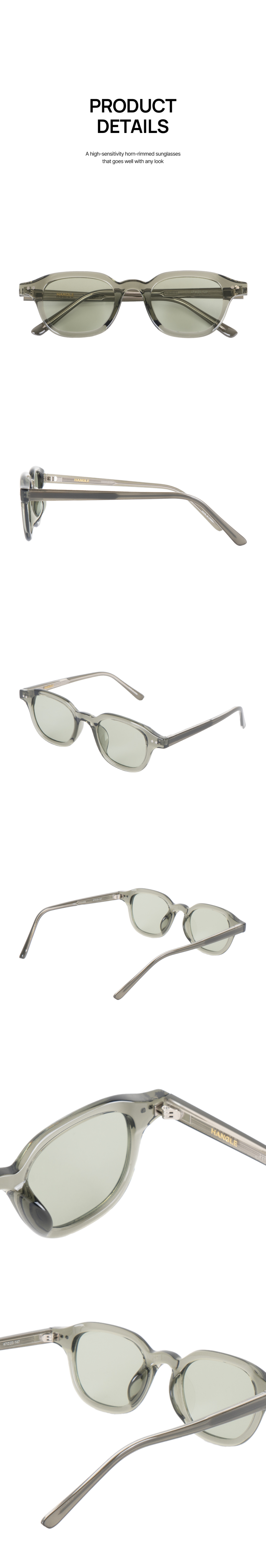 ★HANGLE EYEWEAR★ Neutro Square Sunglasses Green Hype Korea MUSINSA | HANGLE EYEWEAR Neutro Square Sunglasses Green Hype