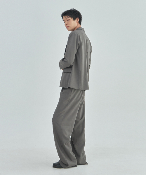 Оверсайз жакет из шерсти_Khaki Grey