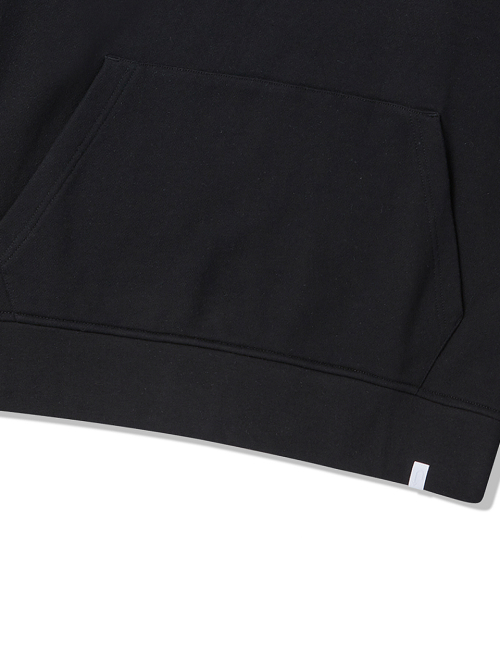 Черный свитшот на молнии half-zip