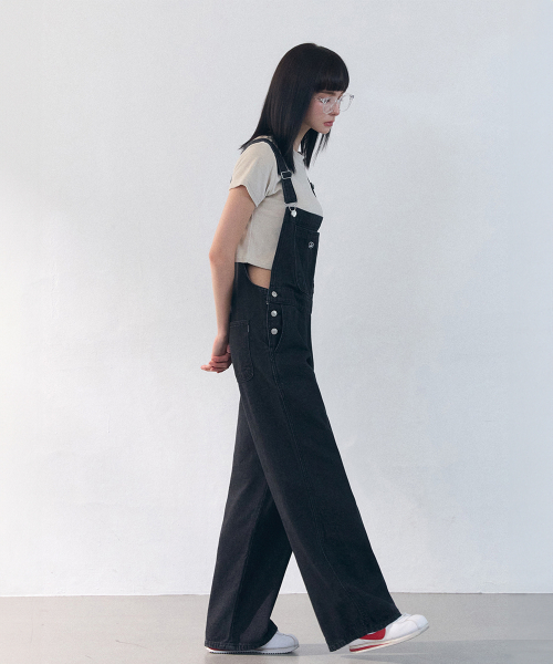 Овербол с контрастной строчкой Black Denim