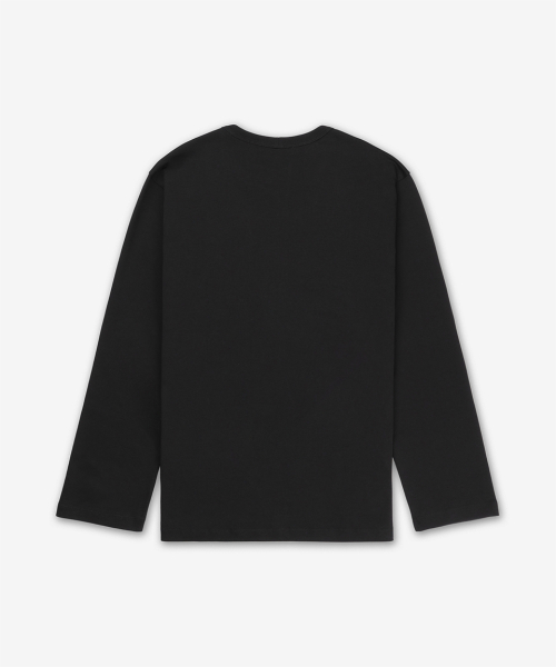 Лонгслив с вышитым логотипом Black O06HM511001