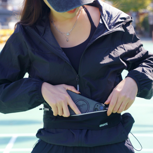 Широкий беговой пояс FlipBelt на липучке
