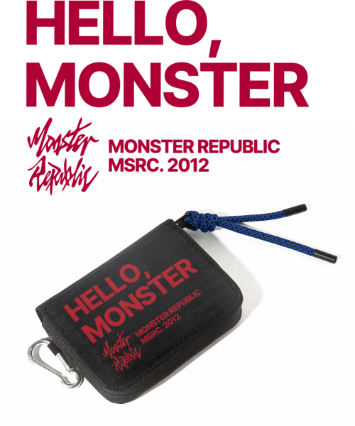 Hello MSRC кошелёк для монет с карабином Deep Red