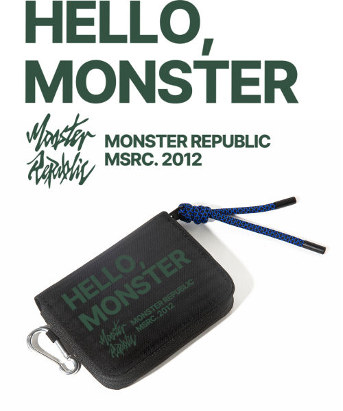 Hello MSRC кошелёк для монет с карабином Deep Green