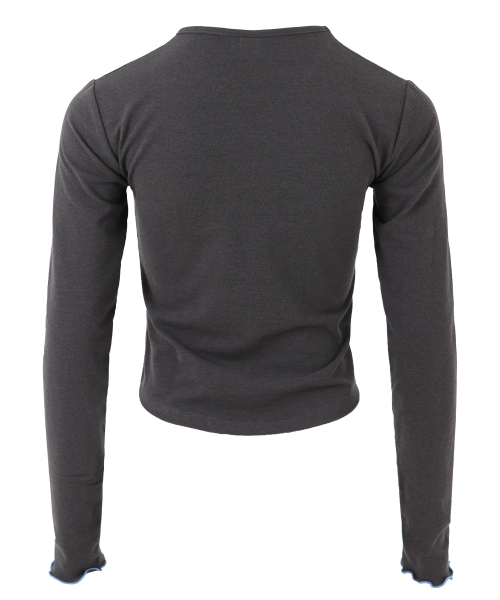 BLING T-SHIRT IN DARK GREY (футболка со стразами)