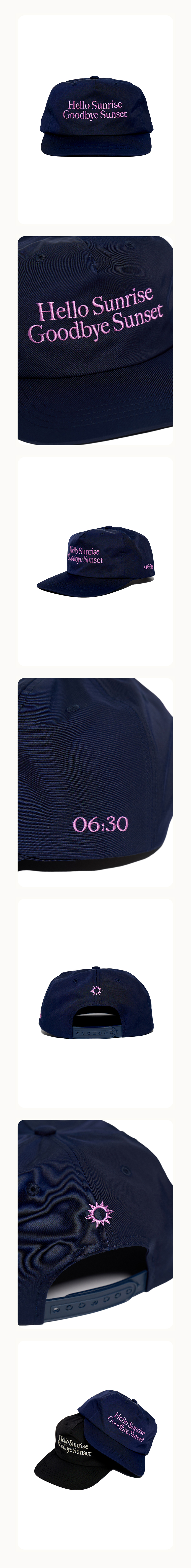 HELLO■Classic Typo Relaxed Fit 5panel Cap_Navy ■送料込 MUSINSA | HELLO SUNRISE Classic Typo Relaxed Fit 5panel Cap_Navy