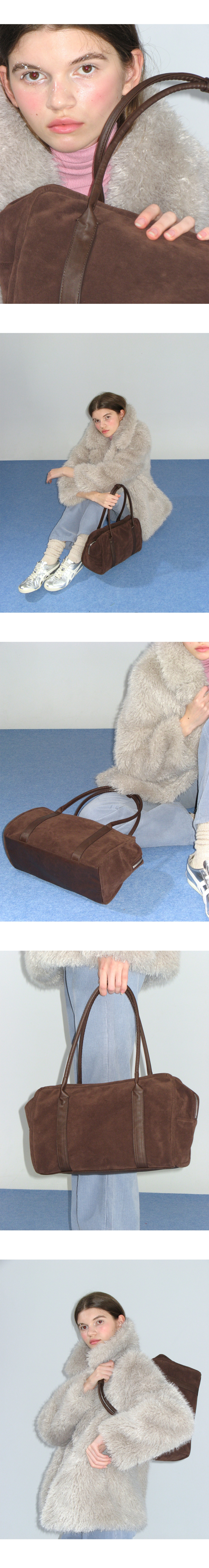 MUSINSA | YEOMIM box bag (suede brown)