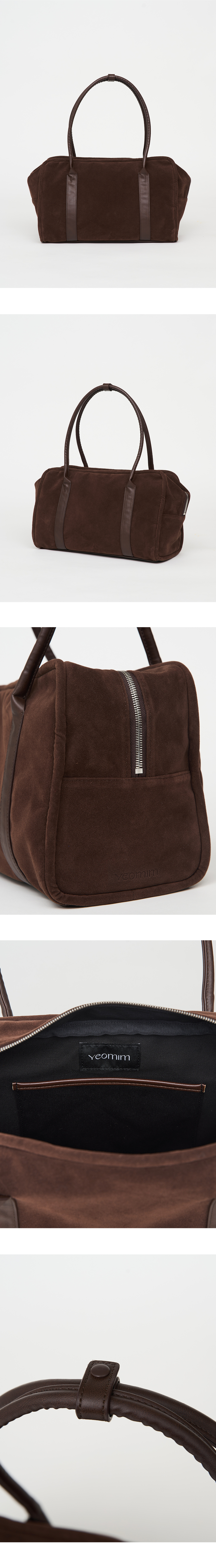 ★YEOMIM★ beaker bag suede brown yeo-300 2nd restock] Plump bag (suede brown) - YEOMIM