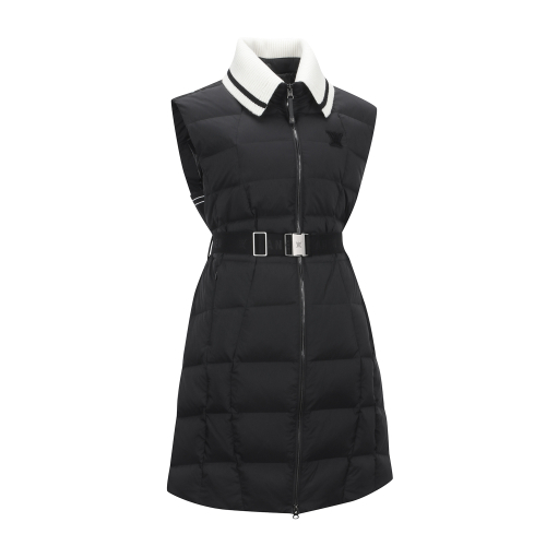 W HIGH NECK Длинный Пуховая VT_BK