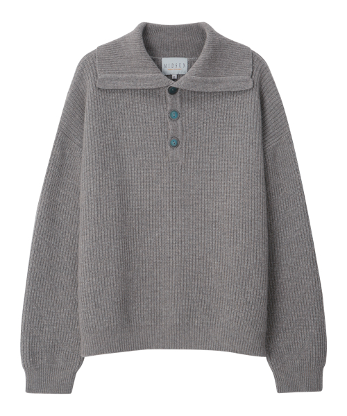 Wool High Neck Вязаная-Grey