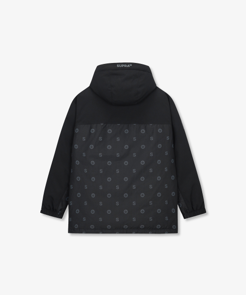 Пуховик-сафари с монограммой (BLACK)