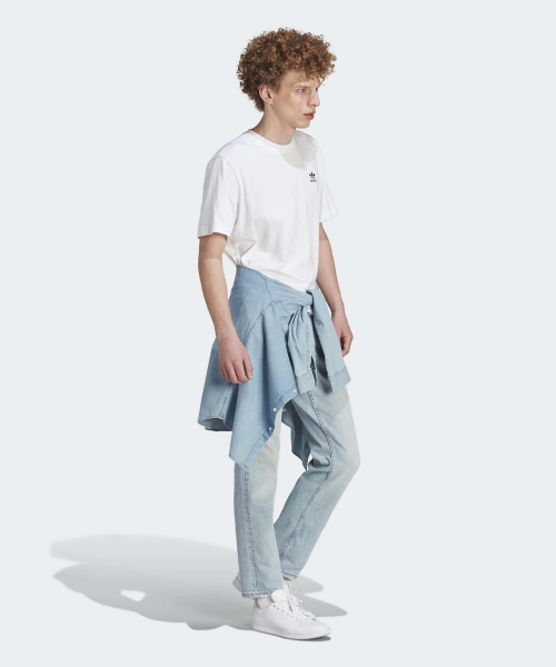 B+F TREFOIL TEE WHITE/BLACK