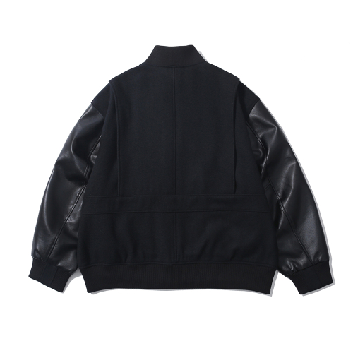 [AW23]STAND Воротник VARSITY Куртка / BLACK