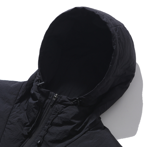 [AW23]С капюшоном Кроп Жилет / BLACK