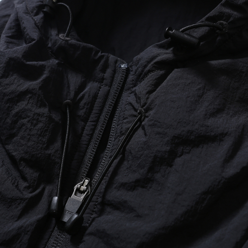 [AW23]С капюшоном Кроп Жилет / BLACK