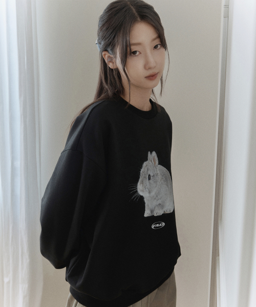 Свитшот Sweety Graphic Rabbit (Black)