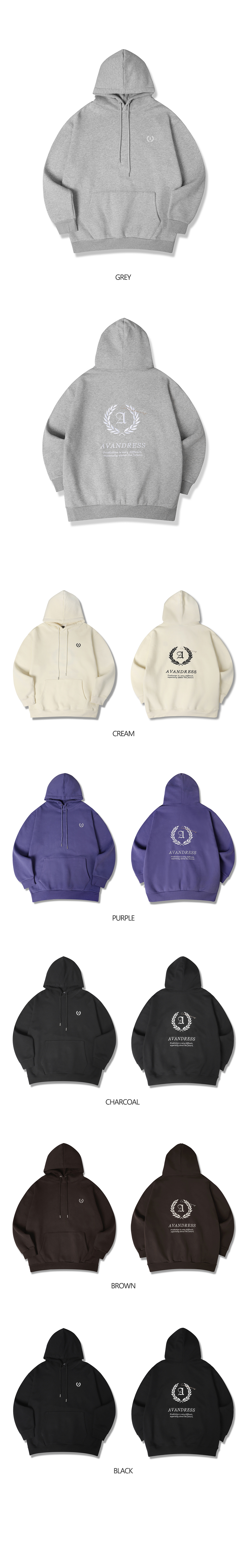 パーカー・フーディ AVANDRESS UNISEX LAUREL OVERSIZED HOODIE PIGMENT DEEP GREY A MUSINSA | AVANDRESS UNISEX LAUREL OVERSIZED HOODIE PIGMENT
