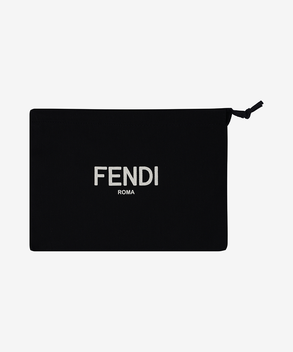 ■FENDI■ Baguette Chain Wallet Shoulder Bag Black 8M0365AAJ Wallet On Chain Baguette Leather Black | Fendi