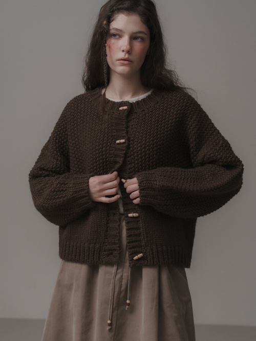 Woolly duffle Кардиган (brown)