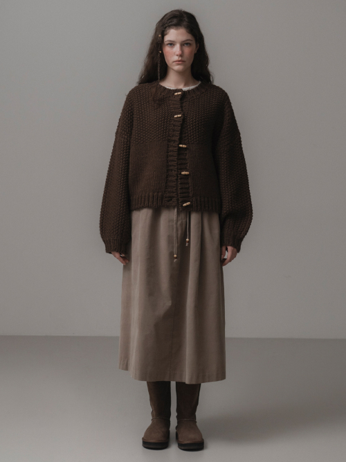 Woolly duffle Кардиган (brown)