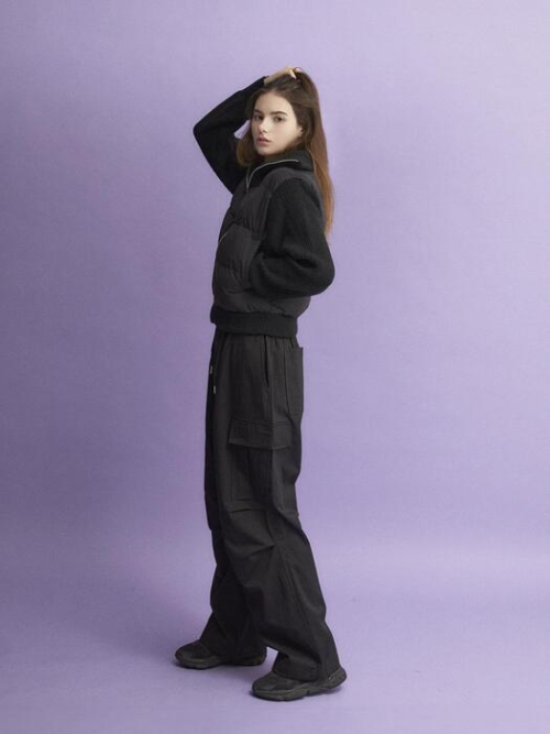 Pintuck Cargo Брюки (BLACK)