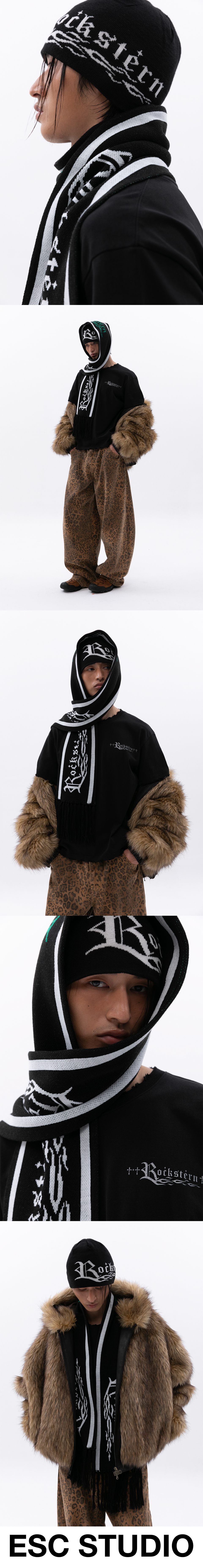 マフラー [ESC STUDIO] Rockstern muffler : 2color MUSINSA | ESC STUDIO Rockstern muffler(black)