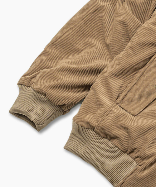 Вельветовый бомбер шерпа (Beige)