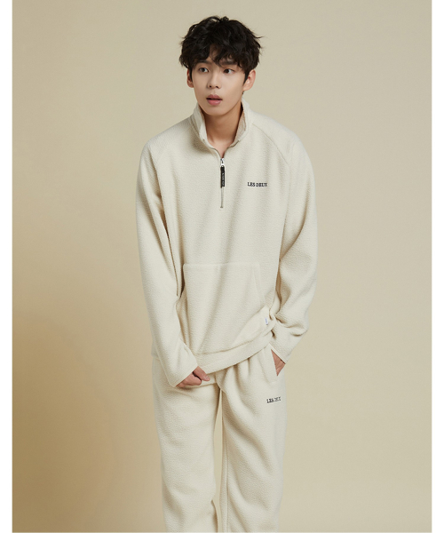 DUNCAN PILE HALF-ZIP SWEATSHIRT_M228CTS721M