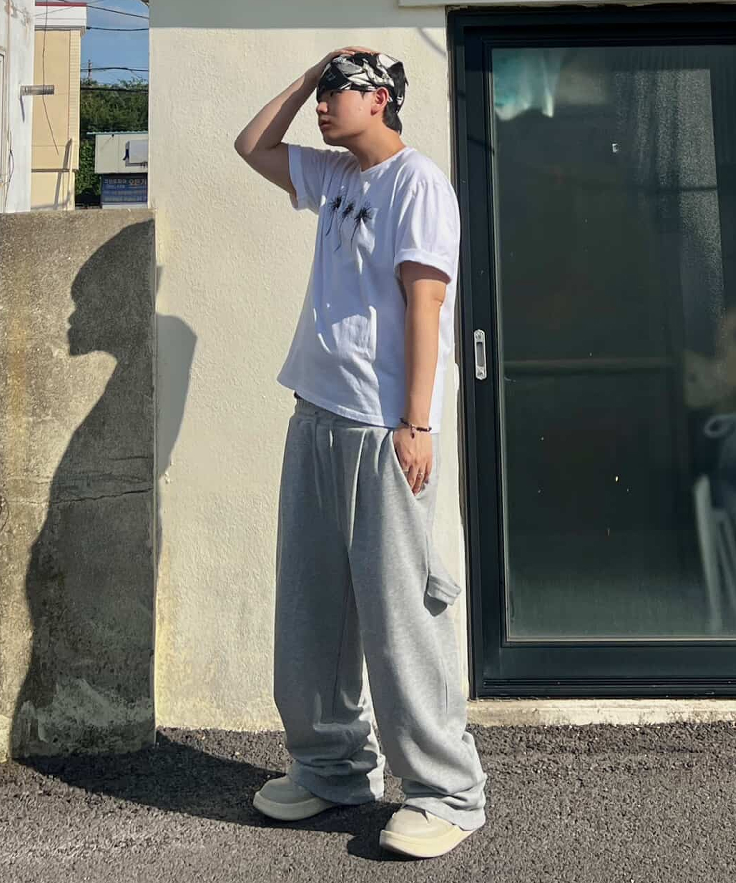 Essential Carpenter Wide Sweat Pants [МеланжеваяGray]