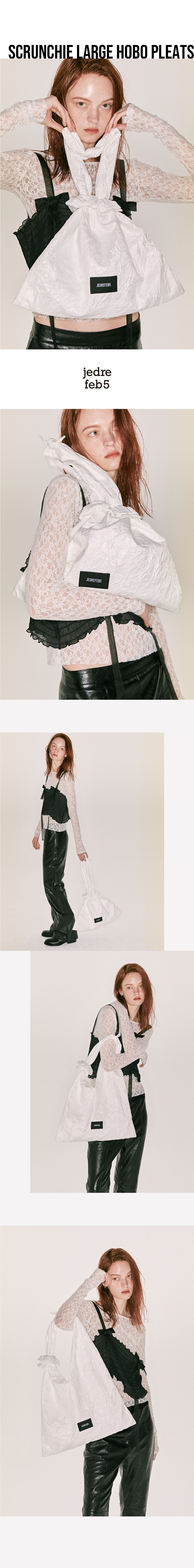 MUSINSA | JEDREFEB5 Scrunchie Large Hobo Pleats