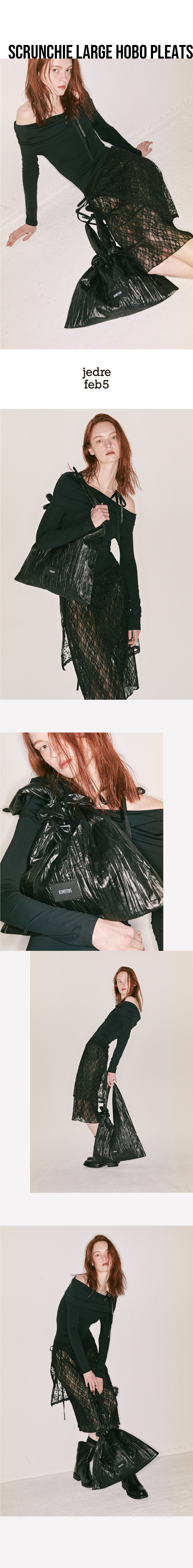 MUSINSA | JEDREFEB5 Scrunchie Large Hobo Pleats