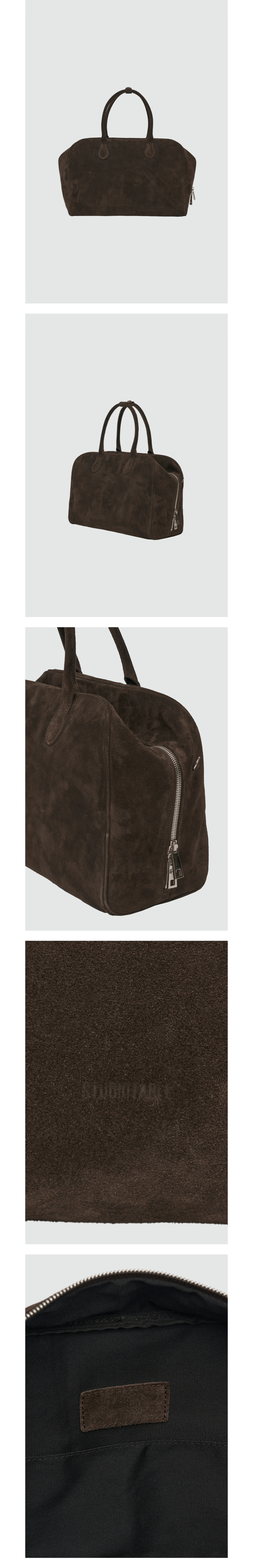 [STUDIOTABLE]CLASSIC BOSTON BAG-BROWN(大人気) ブラウン（茶色）系 STUDIOTABLE(スタジオテーブル) ボストン
