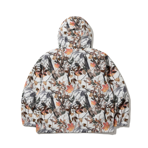 Худи-куртка с большими карманами Realtree White