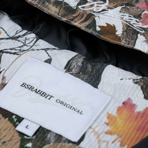 Худи-куртка с большими карманами Realtree White