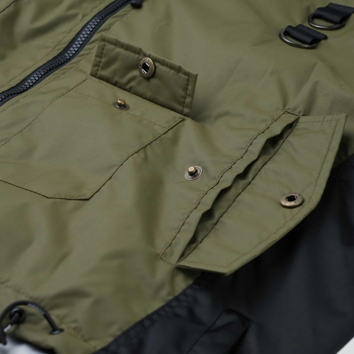 Куртка MA-1 со сборками и двойной молнией Khaki Grey