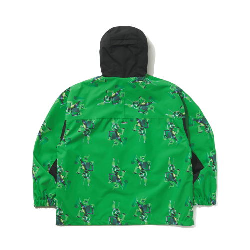 3D кролик с капюшоном куртка Green