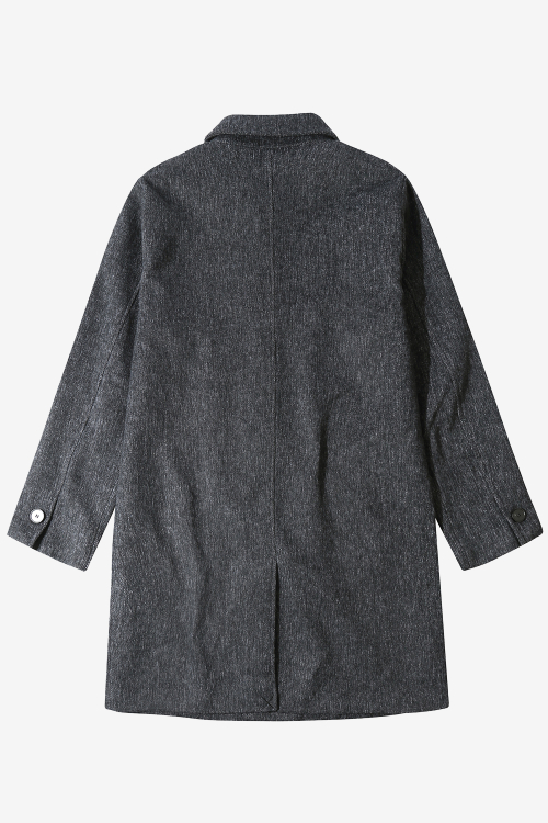 MONFEY - LONG MEN COAT_Чёрная