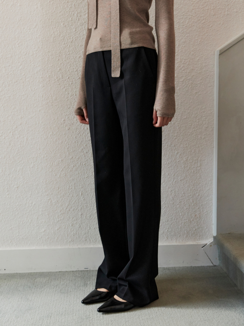 RELAXED BOOTS-CUT PANTS_BLACK