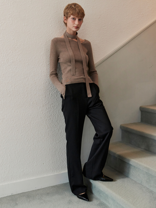 RELAXED BOOTS-CUT PANTS_BLACK
